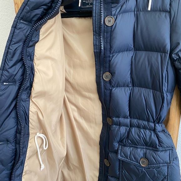 Abercrombie & Fitch Women’s Navy Blue Down Puffer Jacket Size Small Fall - Picture 8 of 11